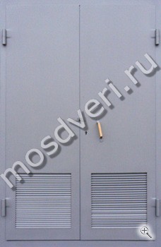 Противопожарная дверь с вентиляционной противопожарной решёткой СР-11 - купить от производителя Мосдвери Противопожарная дверь с вентиляционной противопожарной решёткой СР-11
