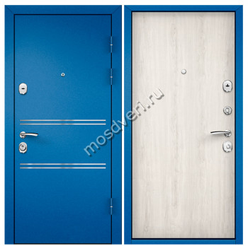 Синие входные двери в квартиру SVK-10 - купить от производителя Мосдвери Синие входные двери в квартиру SVK-10