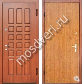 Стальная дверь в квартиру с отделкой МДФ и ламинатом - купить от производителя Мосдвери Стальная дверь в квартиру с отделкой МДФ и ламинатом